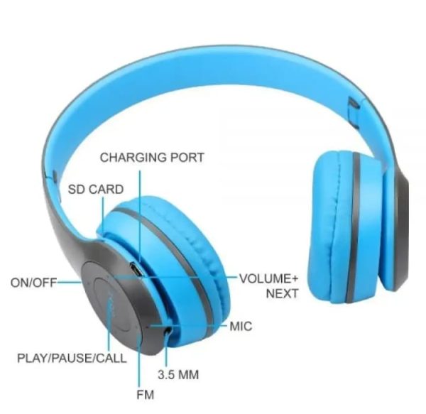 P47 Bluetooth Headphones Over Ear Foldable Headset For Gaming