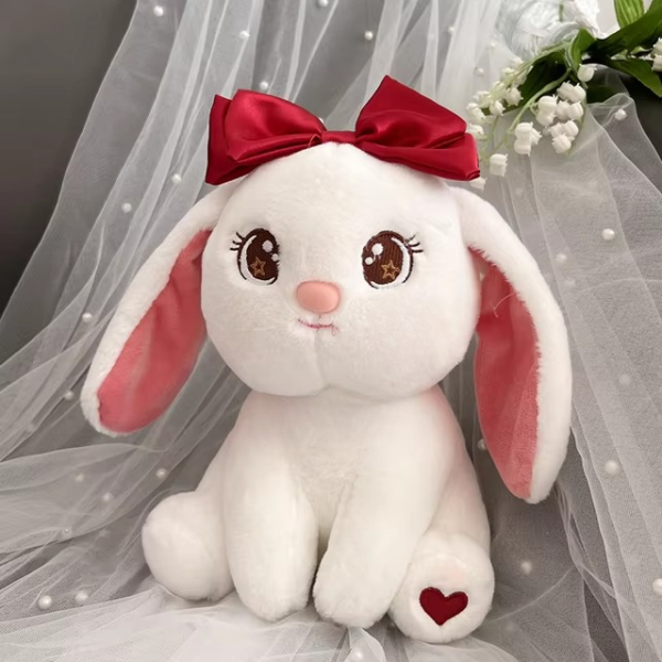 Princess Style Bow Bunny Rabbit Plushie