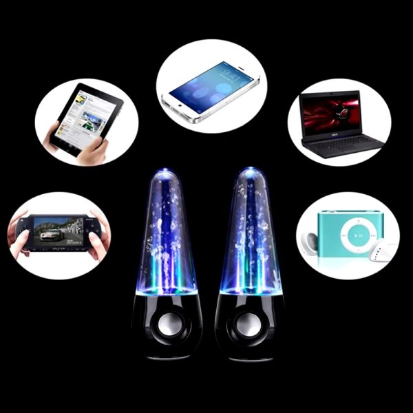 Water Dancing Speakers ( Bullet Shape) (random Color)